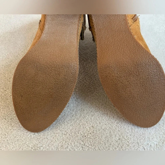 AK Anne Klein Suede bootiesS Brown size 7 - Picture 14 of 16